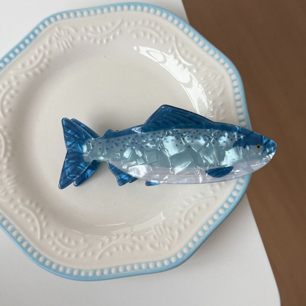 The Korean Lifestyle - Haarspange mit Meerestier-Motiv, PVC-Thunfisch, Meereslebewesen, Fisch-Haarklammer