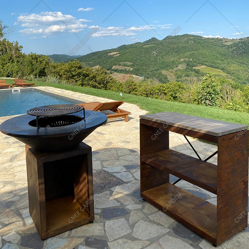 Günstiger Cortenstahl-Grill im – Korean Bbq Grill Bewertung und Preis