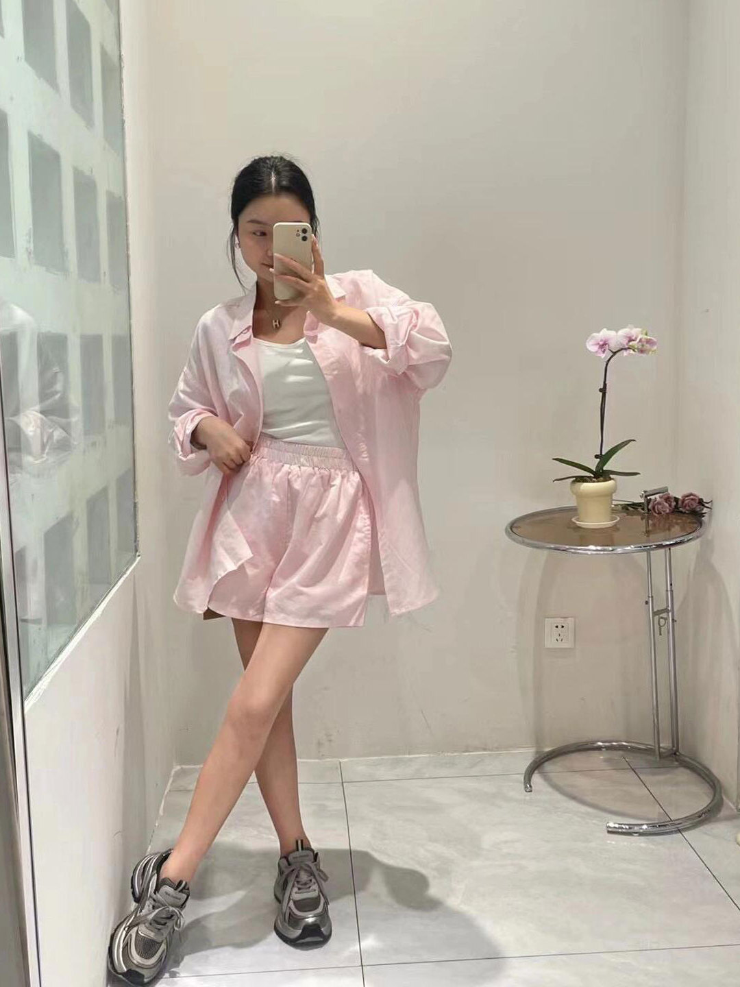 Süßes rosa Langarmshirt im kor – Korean Lifestyle Bewertung und Preis