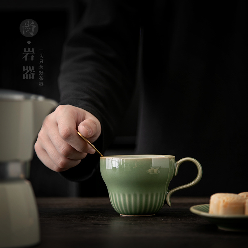 HYS Retro-Kaffeetasse in Celad – Celadon Ceramic Cup Bewertung und Preis