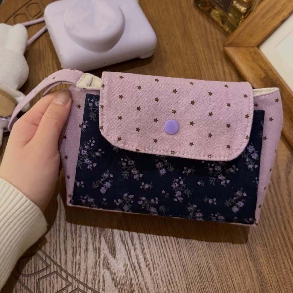 Lila bedruckte Make-up-Tasche  – The Korean Lifestyle Bewertung und Preis