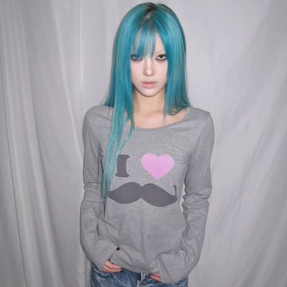 Japanisches Y2K-T-Shirt mit Ba – Korean Lifestyle Bewertung und Preis