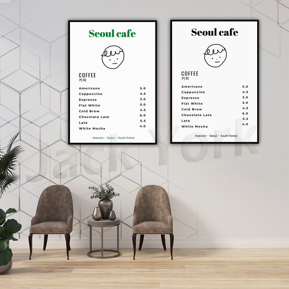 Seoul Cafe Print Wandkunst, be – South Korea Lifestyle Bewertung und Preis