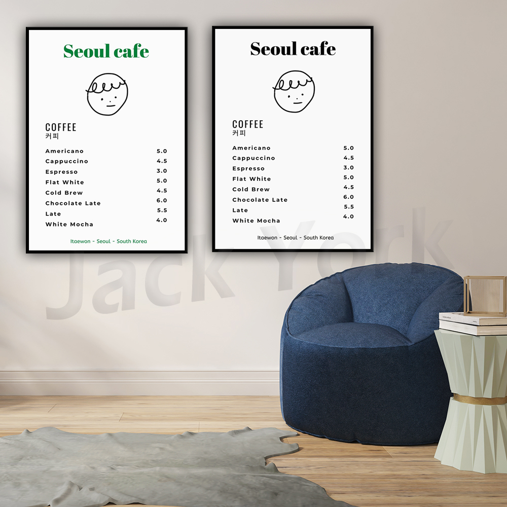 Seoul Cafe Print Wandkunst, be – South Korea Lifestyle Bewertung und Preis