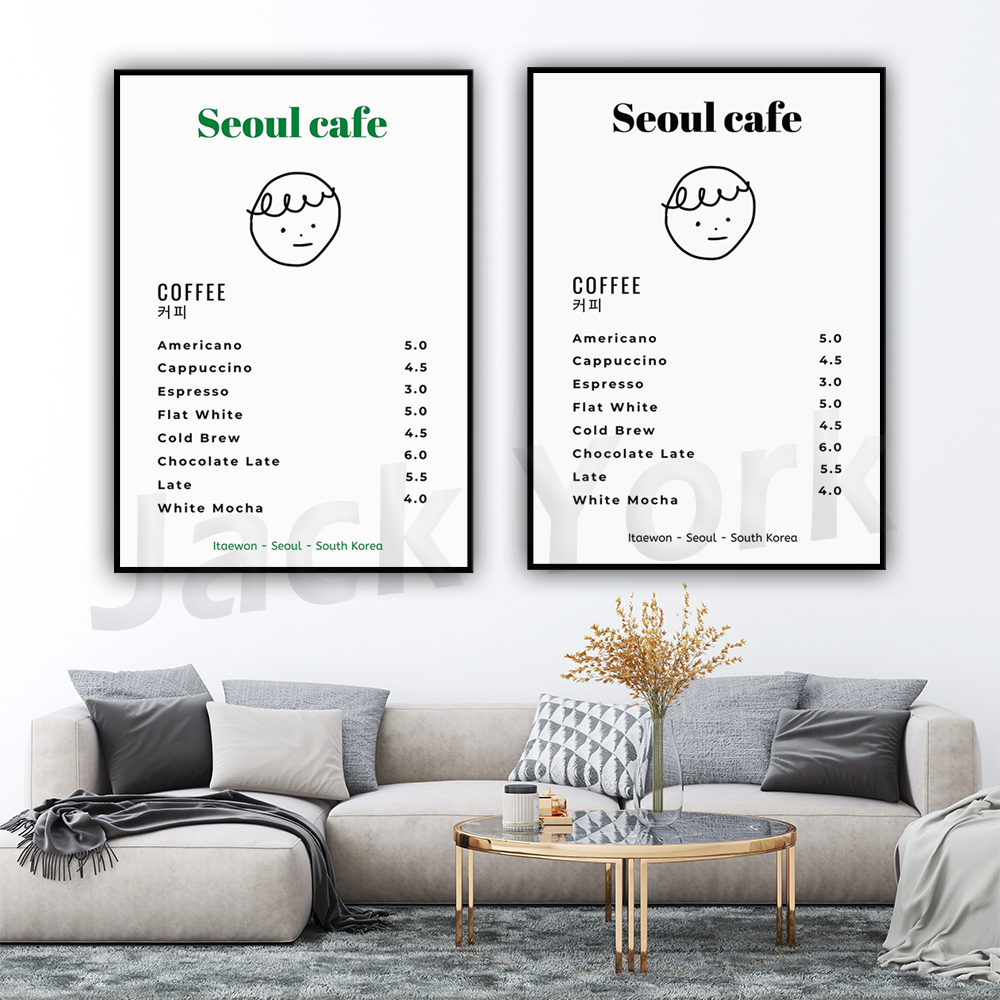 Seoul Cafe Print Wandkunst, be – South Korea Lifestyle Bewertung und Preis