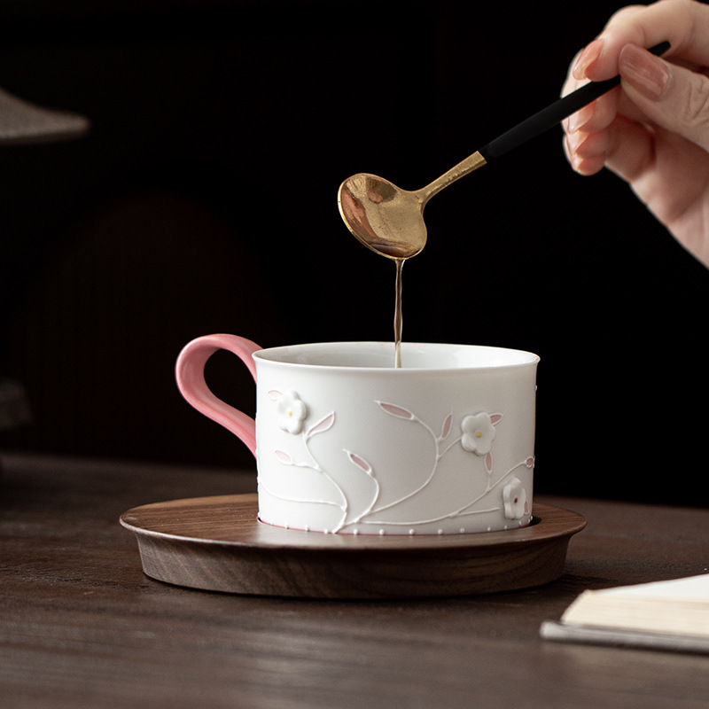 Handbemalte Relief-Kaffeetasse – Celadon Ceramic Cup Bewertung und Preis