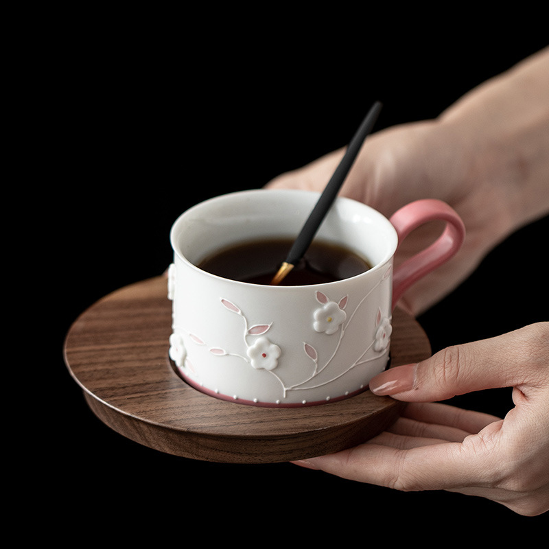 Handbemalte Relief-Kaffeetasse – Celadon Ceramic Cup Bewertung und Preis